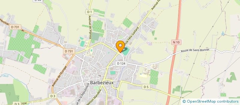 localisation de l'entreprise SARL COEURDEROY à BARBEZIEUX-SAINT-HILAIRE