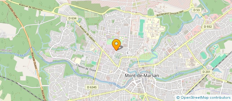 localisation de l'entreprise SARL COF-P  MONT-DE-MARSAN