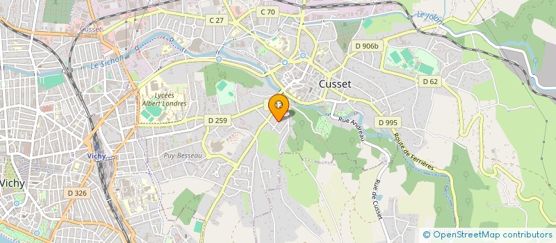 localisation de l'entreprise SARL COFFINET COURTAGE CONSEILS à CUSSET