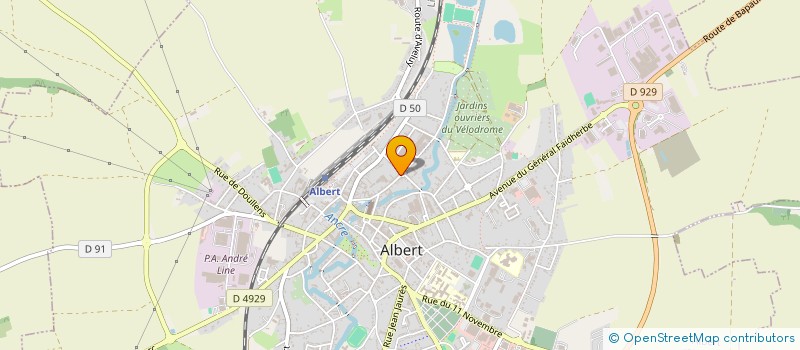 localisation de l'entreprise SARL COFITRA  ALBERT