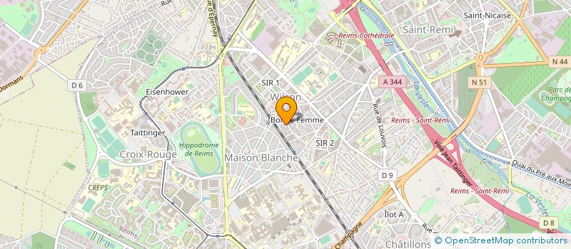 localisation de l'entreprise SARL COGEBAT  REIMS