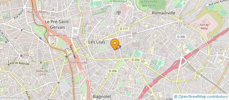 localisation de l'entreprise SARL COGEDOM à BAGNOLET