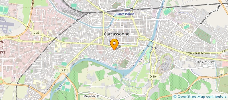 localisation de l'entreprise SARL COGEST-SUD  CARCASSONNE