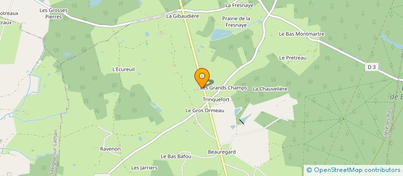 localisation de l'entreprise SARL COGNARD TRAVAUX FORESTIERS  CLERE-LES-PINS