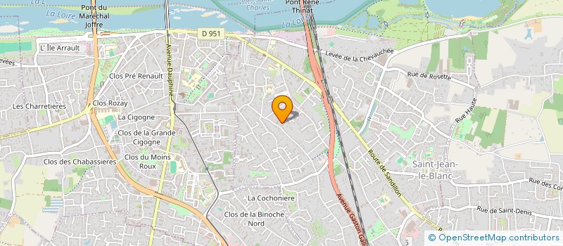 localisation de l'entreprise SARL COHAB IMMO  SAINT-JEAN-LE-BLANC