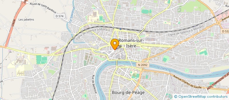localisation de l'entreprise SARL COIF ACTUEL à ROMANS-SUR-ISERE
