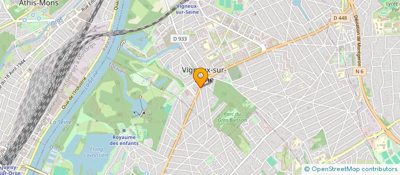 localisation de l'entreprise SARL COIFF'2000  VIGNEUX-SUR-SEINE