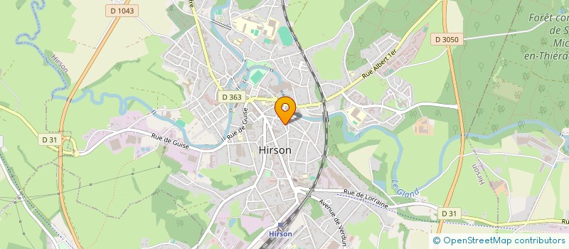 localisation de l'entreprise SARL COIFF 3 J à HIRSON