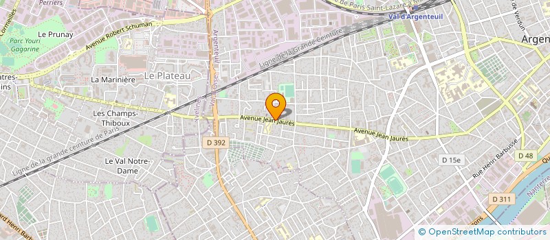 localisation de l'entreprise SARL COIFF CITY  ARGENTEUIL