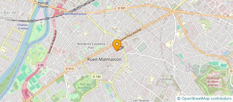 localisation de l'entreprise SARL COIFF'EXPRESS à RUEIL-MALMAISON