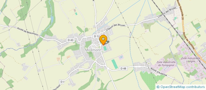 localisation de l'entreprise SARL COIFF'VITE  MIREMONT