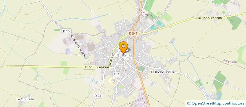localisation de l'entreprise SARL COIFFCOLOR à MIREBEAU