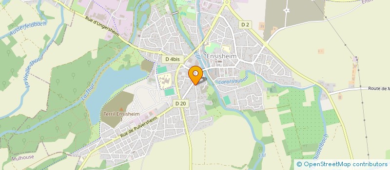 localisation de l'entreprise SARL COIFFURE SANJUAN  ENSISHEIM