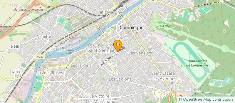 localisation de l'entreprise SARL COIFFURES OTTO  COMPIEGNE