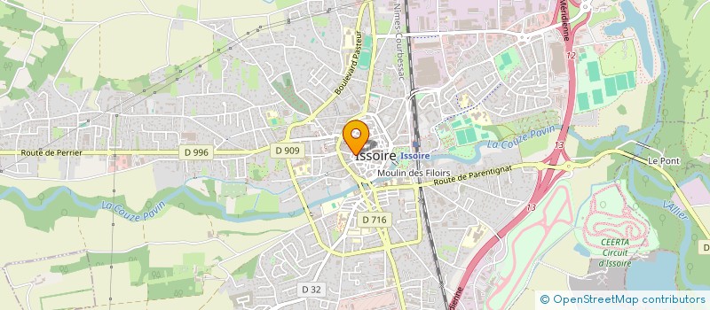 localisation de l'entreprise SARL COIN FLEURI  ISSOIRE