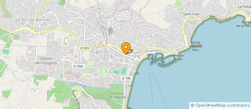localisation de l'entreprise SARL COJUFISC à LE LAVANDOU