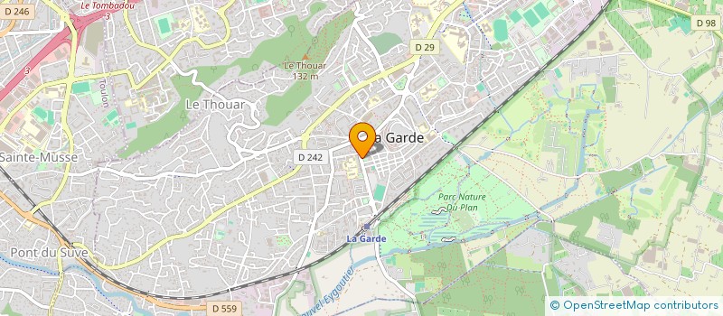 localisation de l'entreprise SARL COLBER  LA GARDE