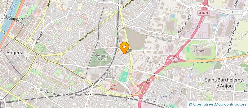 localisation de l'entreprise SARL COLDER à ANGERS