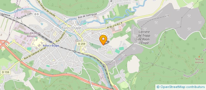 localisation de l'entreprise SARL COLIN à RAON-L'ETAPE