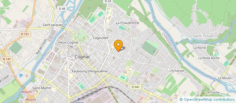 localisation de l'entreprise SARL COLIN à COGNAC
