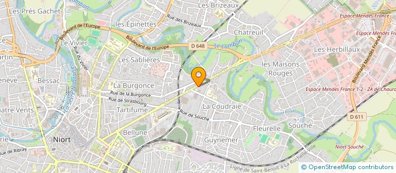 localisation de l'entreprise SARL COLLARD  NIORT