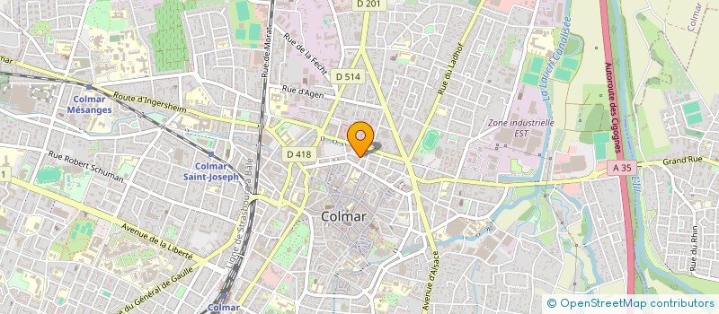 localisation de l'entreprise SARL COLMAR-ECHAPPEMENT  COLMAR