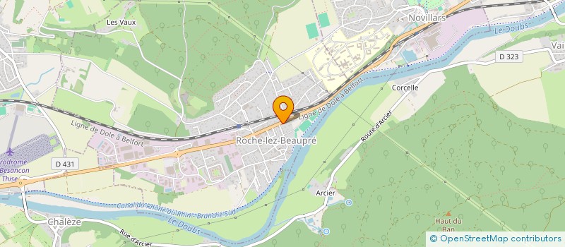 localisation de l'entreprise SARL COLNEY DIDIER  ROCHE-LEZ-BEAUPRE