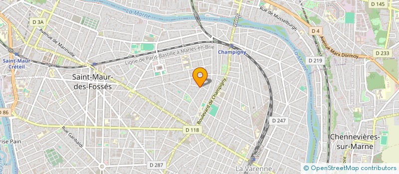 localisation de l'entreprise SARL COLORS  SAINT-MAUR-DES-FOSSES