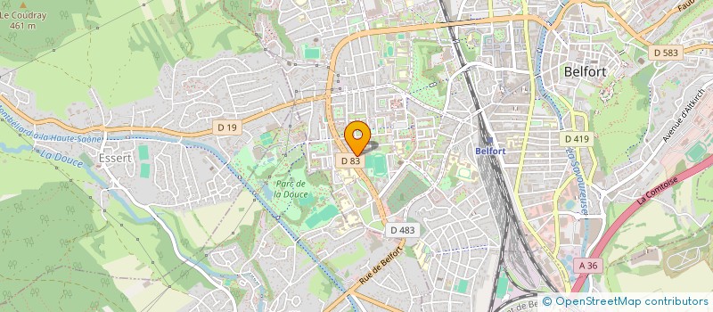 localisation de l'entreprise SARL COM à BELFORT