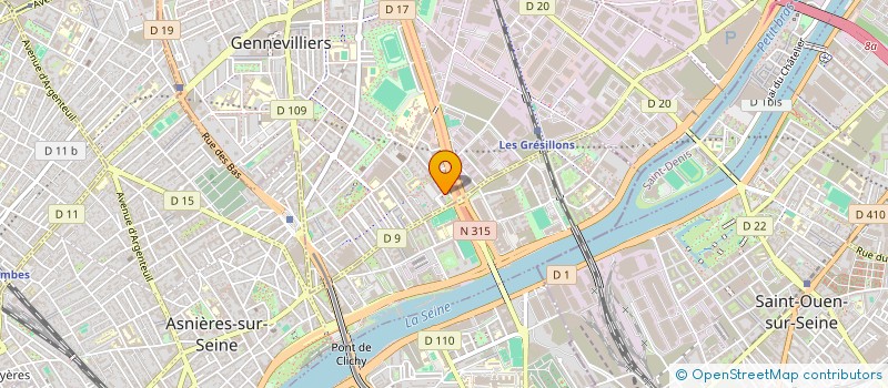 localisation de l'entreprise SARL COM MISSIONS à GENNEVILLIERS