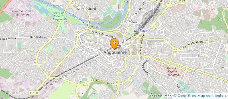 localisation de l'entreprise SARL COM'ON PUB à ANGOULEME