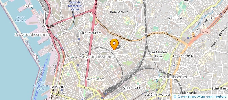 localisation de l'entreprise SARL COM PLUS à MARSEILLE