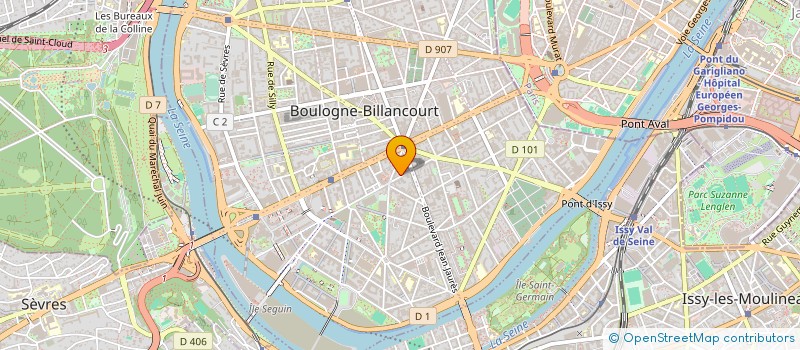 localisation de l'entreprise SARL COM POUCE à BOULOGNE-BILLANCOURT