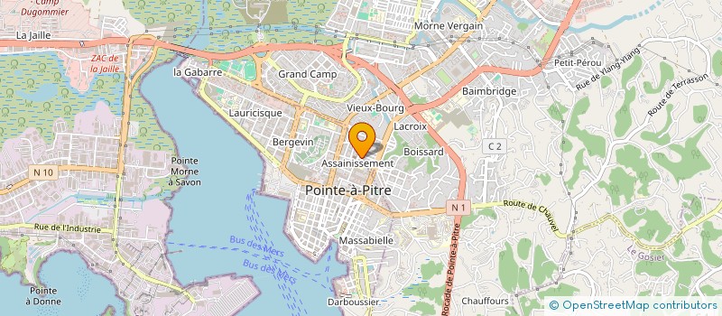 localisation de l'entreprise SARL COMARFLE à POINTE-A-PITRE