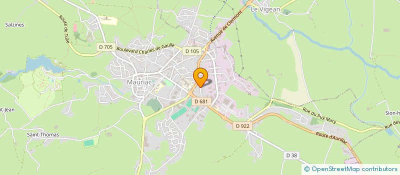 localisation de l'entreprise SARL COMBABESSOU ET FILS à MAURIAC