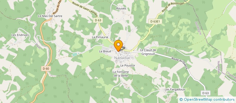 localisation de l'entreprise SARL COMBAS VILLAGE DE GITES  SAINT CREPIN ET CARLUCET