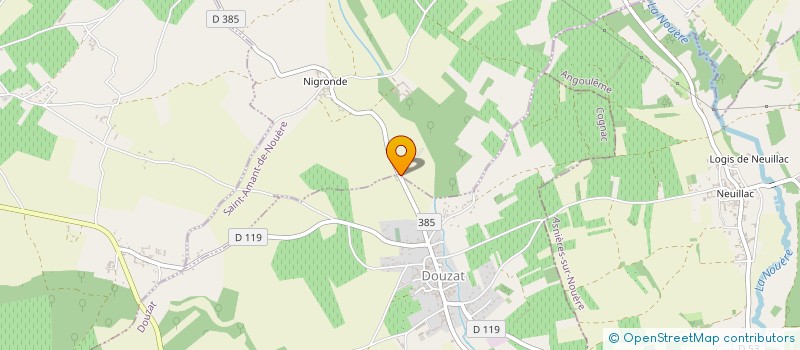 localisation de l'entreprise SARL COMBAUD ETA à DOUZAT