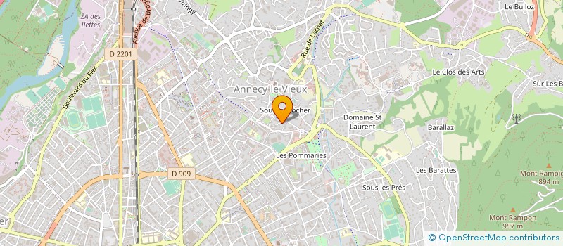 localisation de l'entreprise SARL COMBRE PAYSAGE à ANNECY