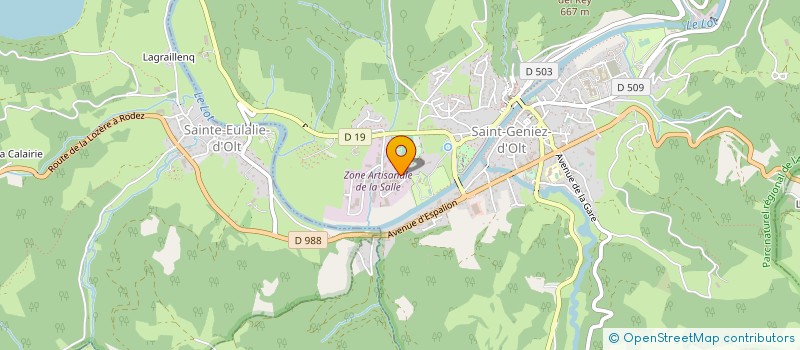 localisation de l'entreprise SARL COMBUSTIBLES RATHIE à SAINT GENIEZ D'OLT ET D'AUBRAC