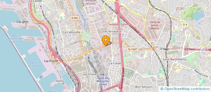 localisation de l'entreprise SARL COMECA à MARSEILLE
