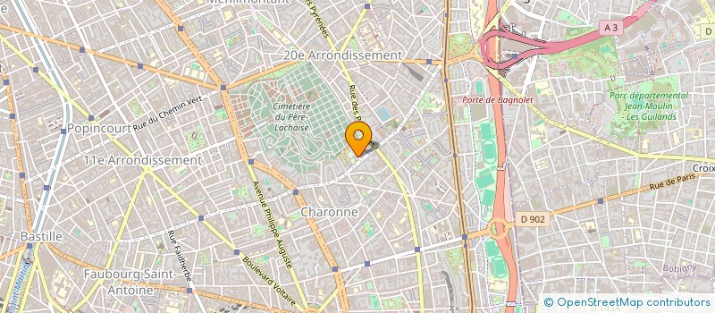 localisation de l'entreprise SARL COMMERCIALISAT PRODUITS BIO-IMPLANT à PARIS