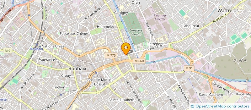localisation de l'entreprise SARL COMMUNIC SCE INTERCONTINENT FRANCE à ROUBAIX