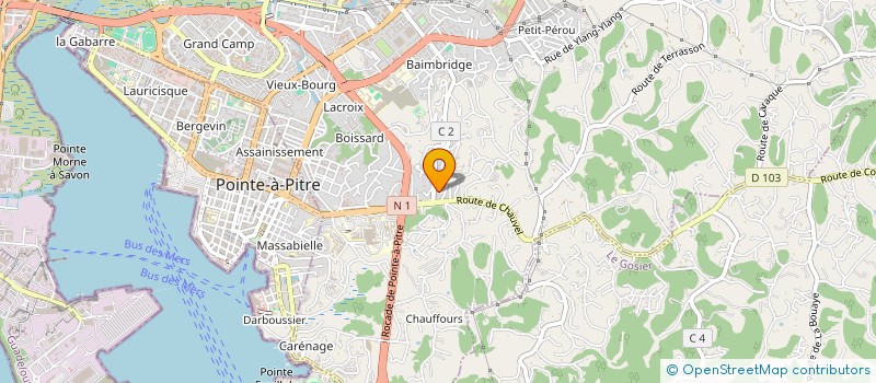 localisation de l'entreprise SARL COMMUNICATION VISUELLE DOM à LES ABYMES