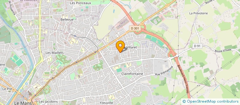 localisation de l'entreprise SARL COMPAGNIE VERITAS SECURITE PRIVEE  LE MANS