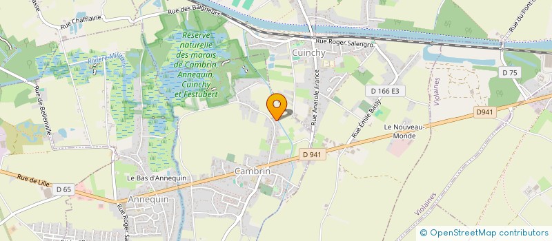 localisation de l'entreprise SARL COMPAGNONS D'EAU DOUCE  CAMBRIN