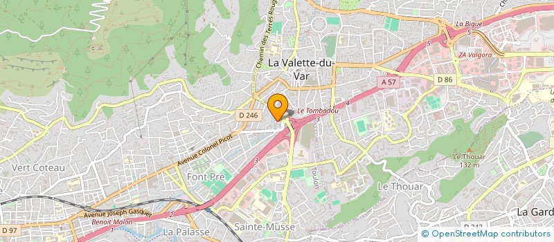 localisation de l'entreprise SARL COMPAS à TOULON
