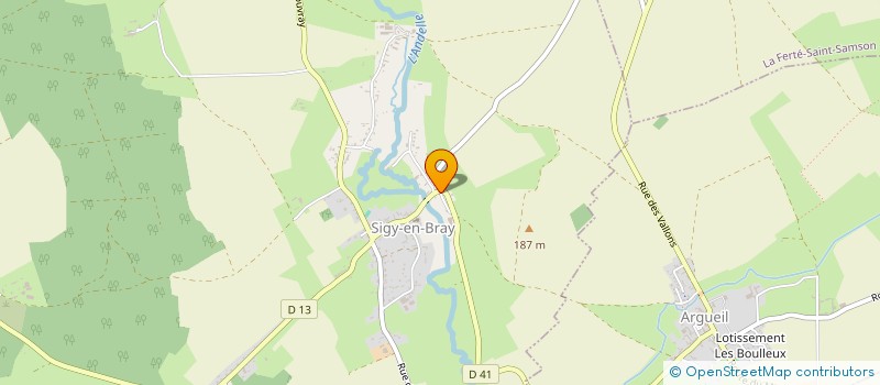 localisation de l'entreprise SARL COMPOVENT à SIGY-EN-BRAY