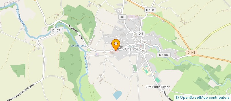 localisation de l'entreprise SARL COMPTOIR DES PIECES AGRICOLES à CHARROUX