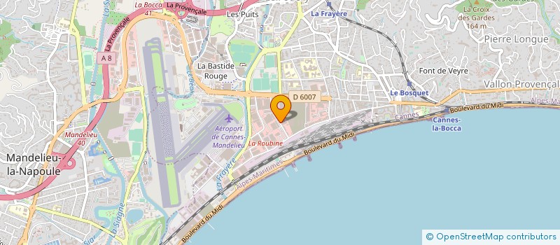 localisation de l'entreprise SARL COMPTOIR DU PANNEAU à CANNES