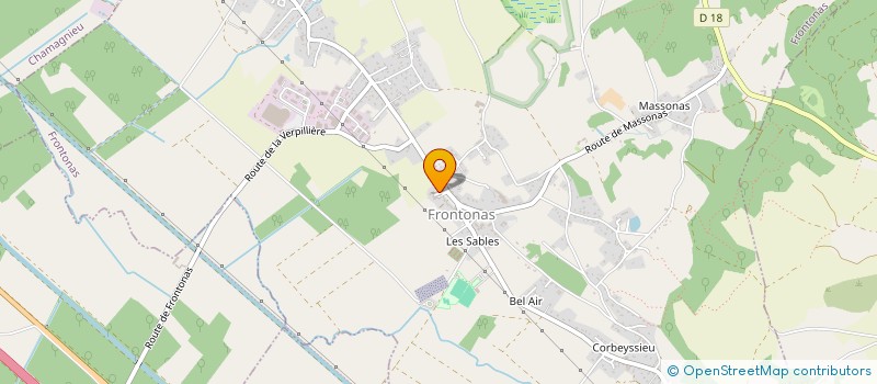 localisation de l'entreprise SARL COMPTOIR ET DEPENDANCES à FRONTONAS